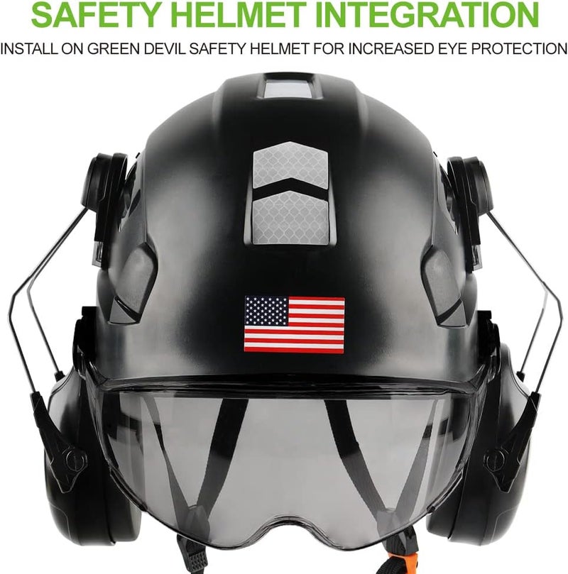 GREEN DEVIL Safety Helmet Hard Hat Adjustable Lightweight Vented ABS Work Helmet 6-Point Suspension ANSI Z89.1 Approved Ideal for Industrial & Construction - Image 4
